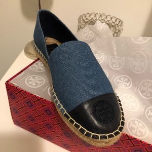 Tory Burch Denim Espadrilles 7.5